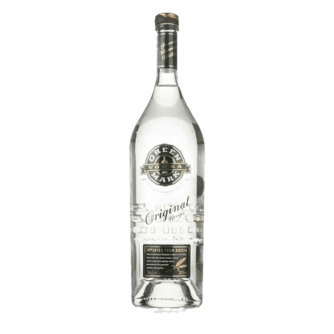 "Green Mark Russian Vodka 1L bottle – premium Russian vodka with smooth clean finish"