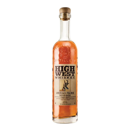 High West American Prairie Blended Bourbon Whiskey 750ML bottle with label on white background
