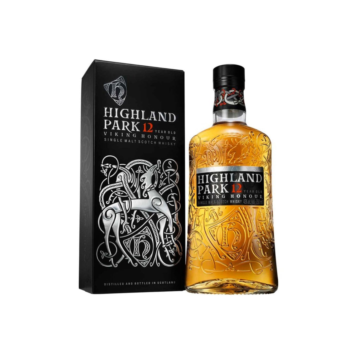 Highland Park Viking Honour 12 Years Aged Single Malt Scotch Whiskey - 750ML