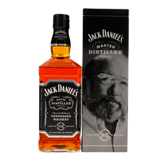 “Jack Daniel’s Master Distiller Series No. 5 750ML bottle honoring Frank Bobo, limited edition whiskey.”