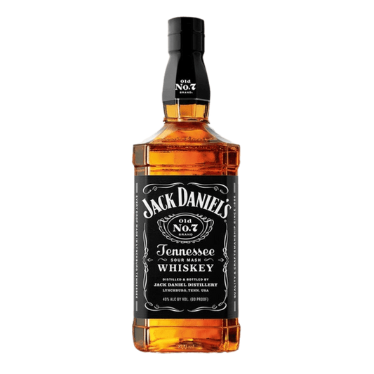 "Jack Daniel’s Old No. 7 Tennessee Whiskey 750ML bottle with black label and classic square design."