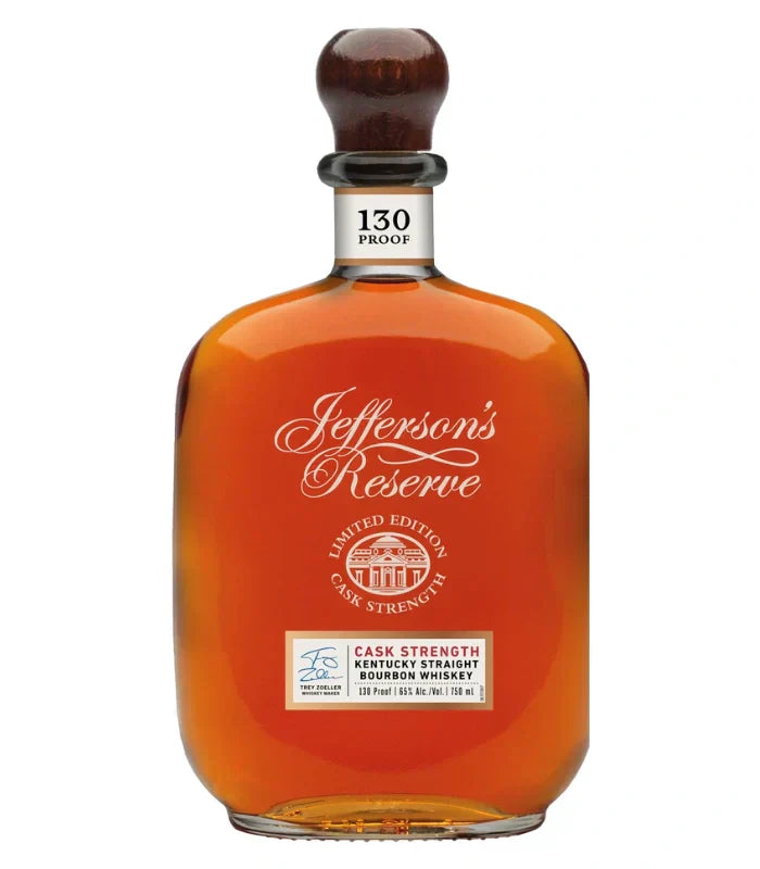 Jefferson's Reserve Cask Limited Edition 130 Proof Strength Kentucky Straight Bourbon Whiskey