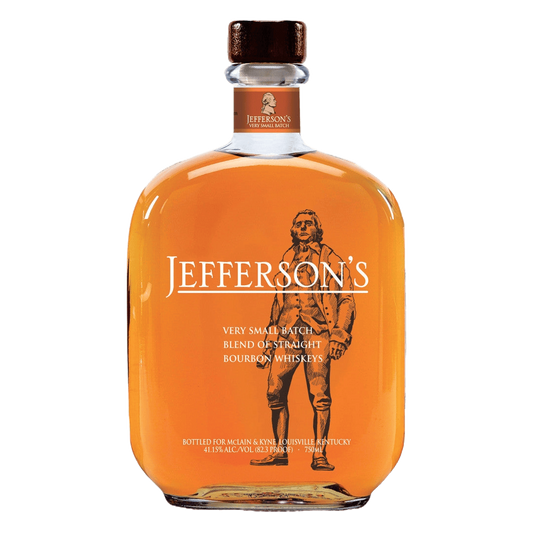 “Jefferson’s Very Small Batch Bourbon Whiskey 750ML bottle with amber color and premium small-batch label.”