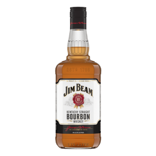 “Jim Beam Kentucky Straight Bourbon Whiskey 1.75L bottle front view”