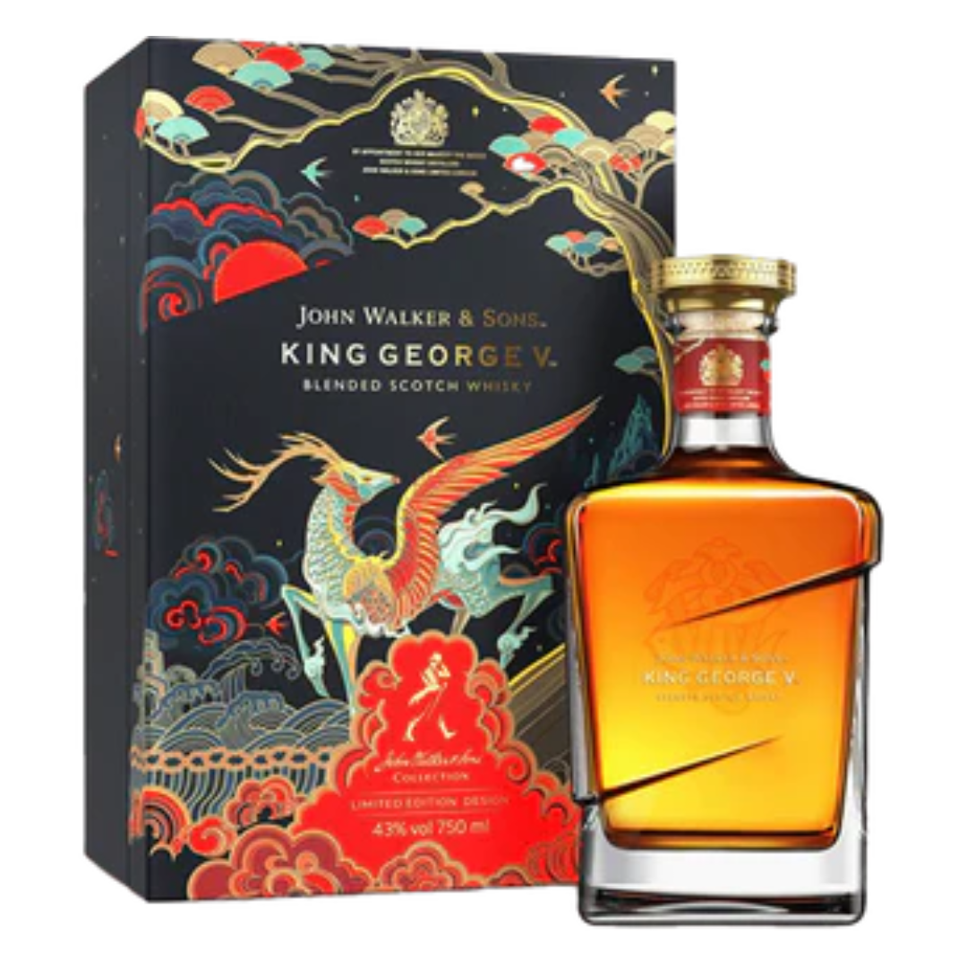 “Johnnie Walker King George V Year of the Tiger Limited Edition 750ML bottle with luxury packaging”