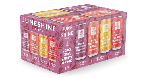 Juneshine Spirits Vodka Soda Variety 8-Pack