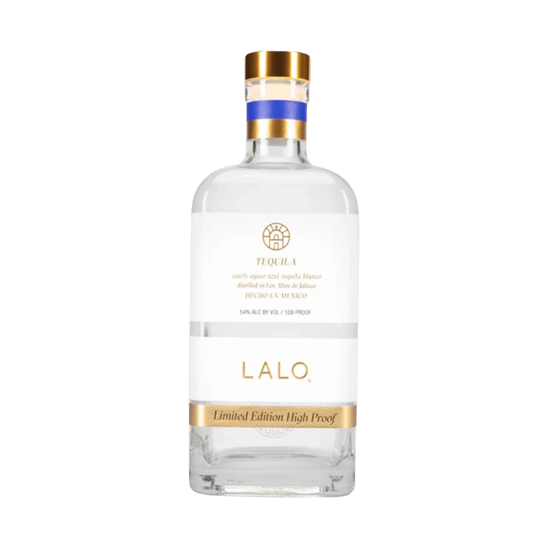 Limited edition high proof Lalo Blanco tequila 
