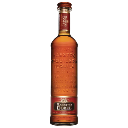 "Maestro Dobel Añejo Tequila 750ML bottle with amber tequila and premium oak-aged design"