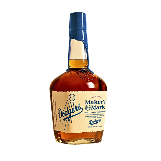 Limited edition Dodgers Maker’s Mark collectible bourbon bottle