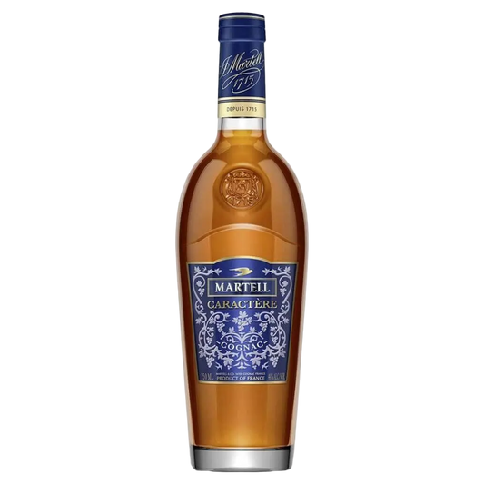 “Martell Caractère Cognac 750ML bottle premium French Cognac luxury spirits product photo”