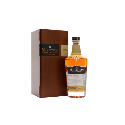 “Midleton Barry Crockett Legacy Single Pot Still Irish Whiskey bottle on white background”