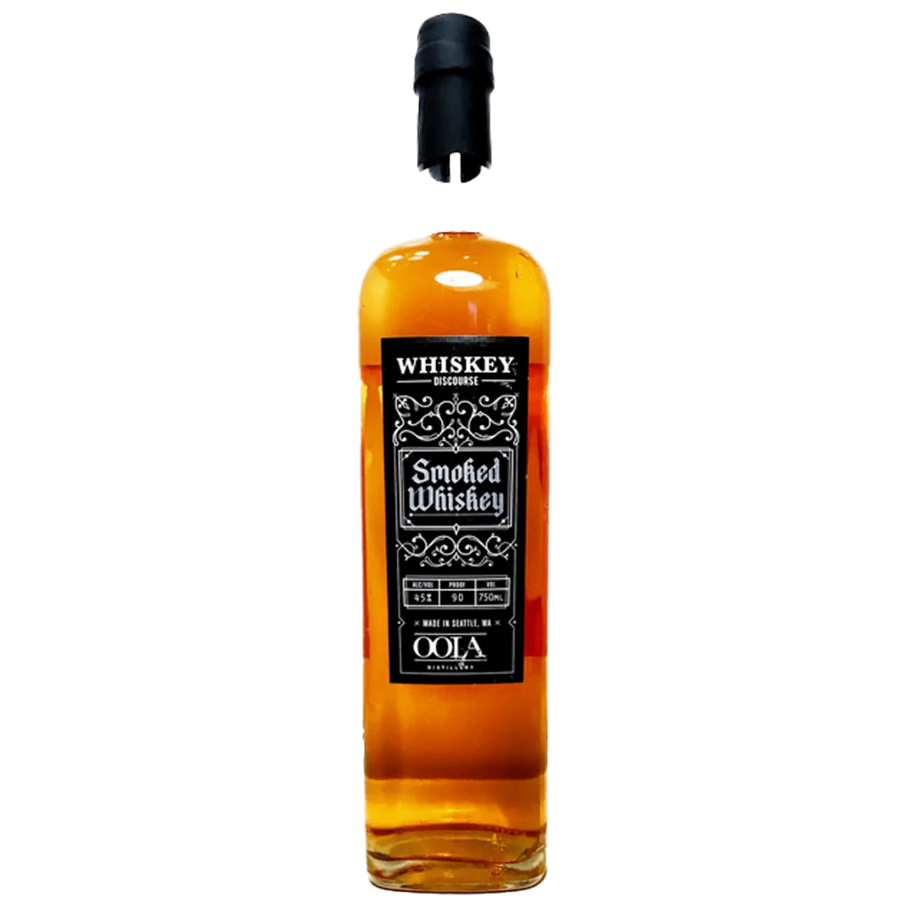 OOLA Discourse Smoked Whiskey 750ML bottle with premium label, showcasing a craft American smoked whiskey