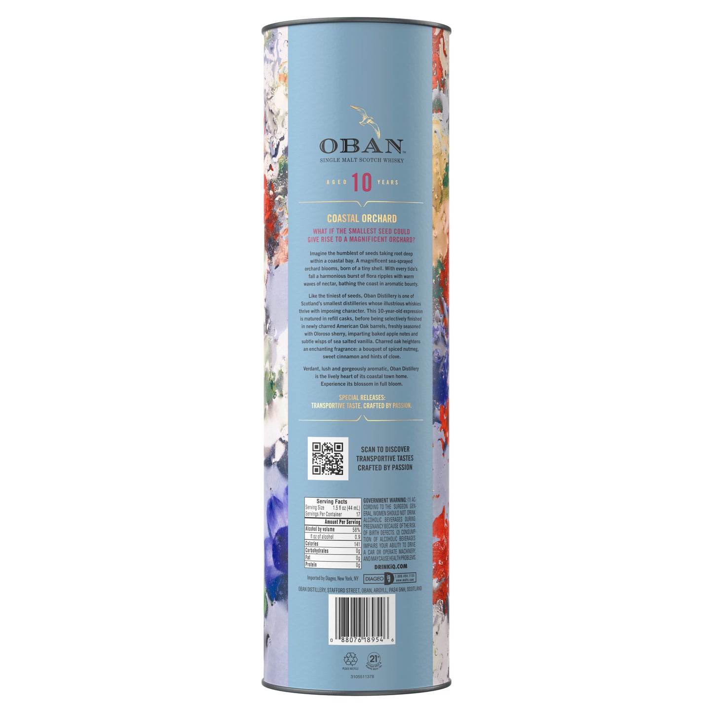 Oban Coastal Orchard 10 Year Old Single Malt Scotch Whisky - 750ml