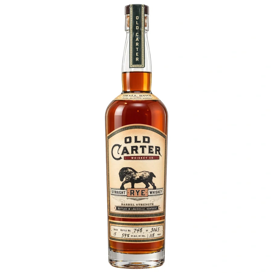 Old Carter Straight Rye Whiskey Small Batch 15 2025 Release 750ml