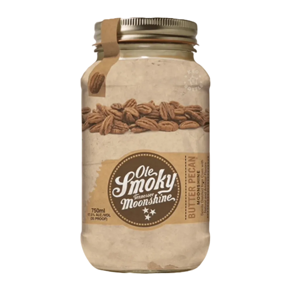 Ole Smoky Butter Pecan Moonshine 750ml bottle – Tennessee flavored moonshine with rich butter pecan taste