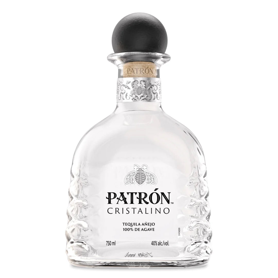 Patron Cristalino Anejo  - 750 ML .