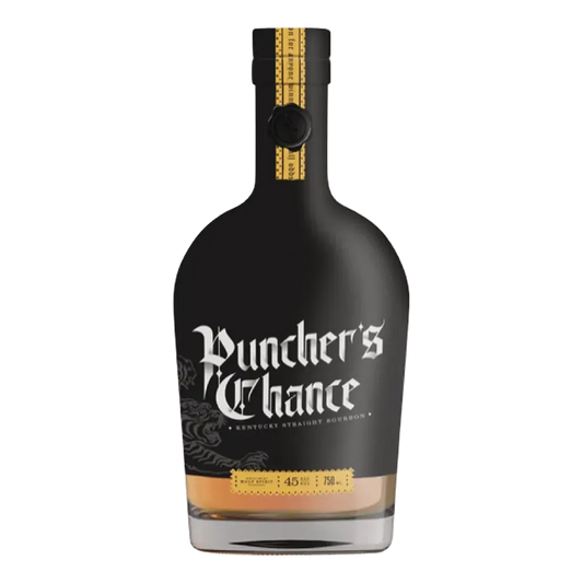 Puncher’s Chance Bourbon 750ML bottle Kentucky Straight Bourbon Whiskey with boxing-inspired label