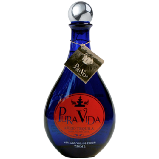 Pura Vida Tequila Añejo Tequila 100% de Agave - 750ML 