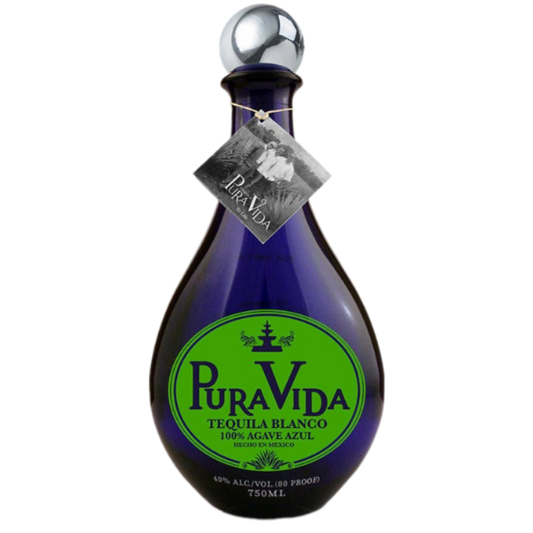 Pura Vida Tequila Silver Tequila 100% de Agave - 750ML 