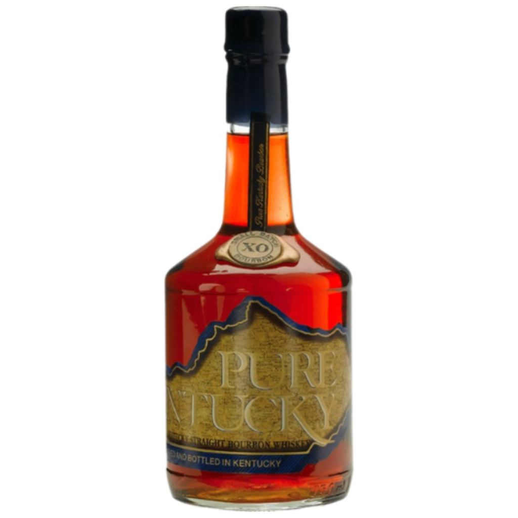 Pure Kentucky XO Small Batch Kentucky Straight Bourbon Whiskey 750ML bottle with label and cork top