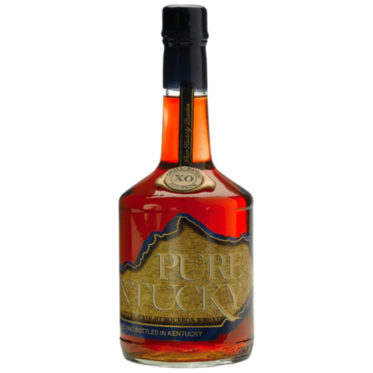 Pure Kentucky XO Small Batch Kentucky Straight Bourbon Whiskey 750ML bottle with label and cork top