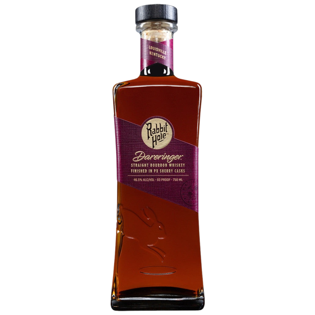 Rabbit Hole Dareringer Straight Bourbon Whiskey 750ML bottle with premium Kentucky bourbon and sherry cask finish