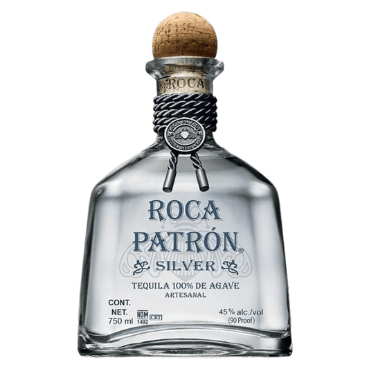 Roca Patrón Silver Tequila 750ML bottle made with traditional Tahona stone crushed agave