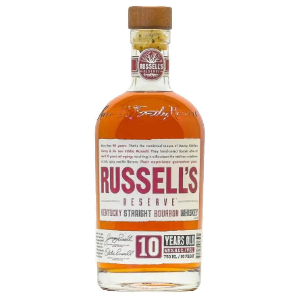 Russell’s Reserve 13 Year Old Barrel Proof Kentucky Straight Bourbon 750ML bottle with premium label