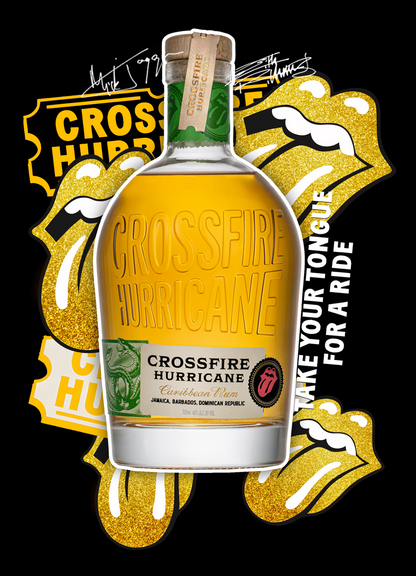 Crossfire Hurricane Caribbean Rum Rolling Stones Gift Set - 750ML