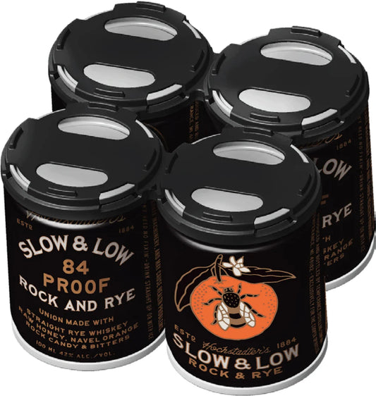 Hochstadter's Slow&Low Rock And Rye 84 Proof - 100ML-4PK Cans