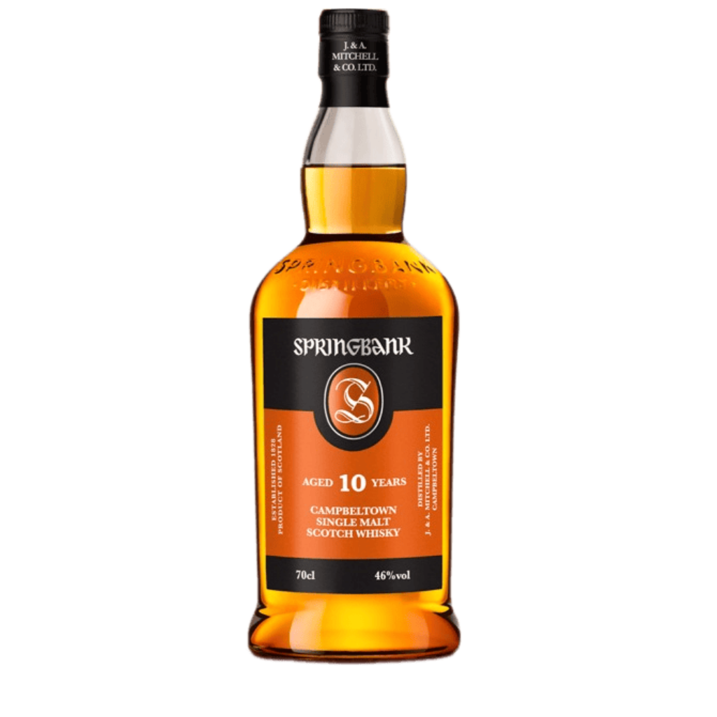 Springbank 10 Year Old Single Malt Scotch Whisky 750ML bottle from Campbeltown Scotland