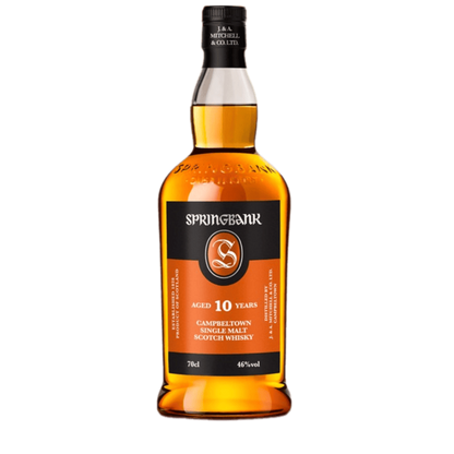 Springbank 10 Year Old Single Malt Scotch Whisky 750ML bottle from Campbeltown Scotland