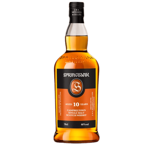 Springbank 10 Year Old Single Malt Scotch Whisky 750ML bottle from Campbeltown Scotland