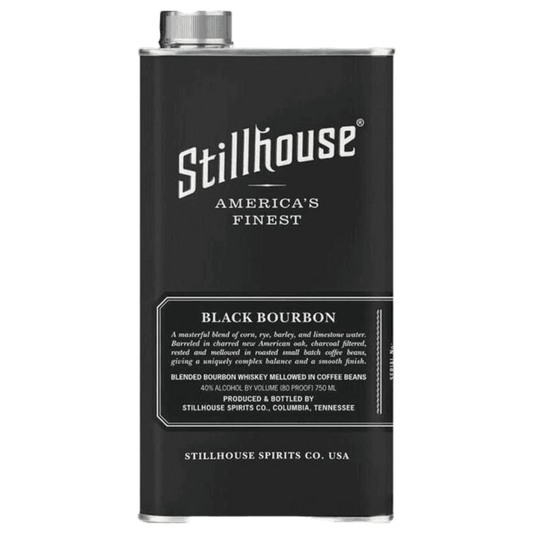 Stillhouse Black Bourbon Whiskey 750ML stainless steel bottle premium American bourbon