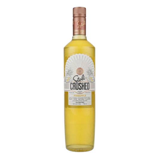 Stolichnaya Crushed Pineapple Premium Vodka 750ml bottle with tropical pineapple flavor
