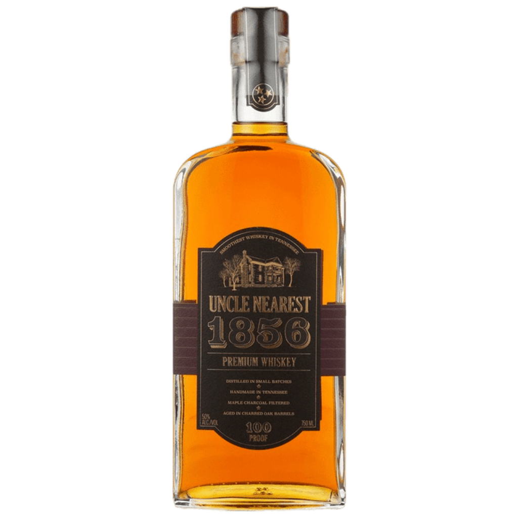Uncle Nearest 1856 Premium Aged Tennessee Whiskey 750ML bottle with rich amber color