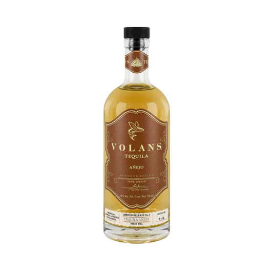Volans Añejo Tequila bottle made from 100% Blue Weber Agave,