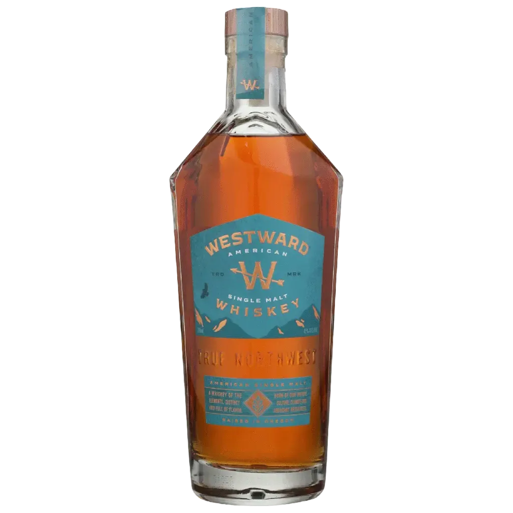 Westward American Single Malt Whiskey 750ML bottle with premium American single malt packaging