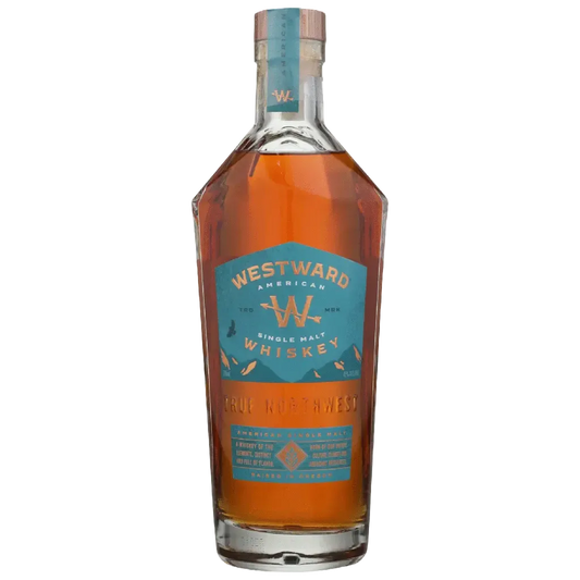 Westward American Single Malt Whiskey 750ML bottle with premium American single malt packaging