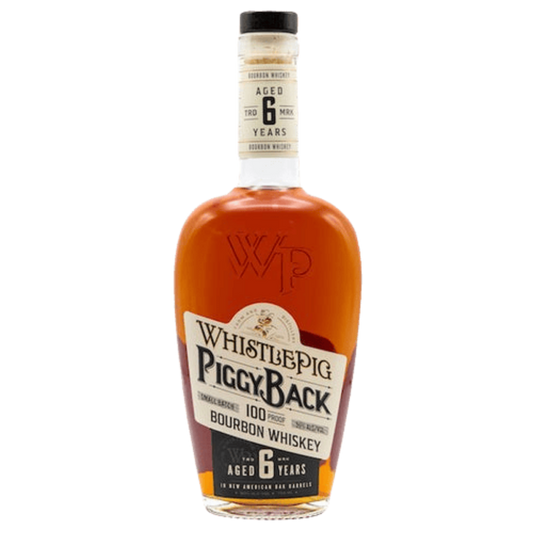 WhistlePig PiggyBack 6 Year Bourbon 750ML bottle premium straight bourbon whiskey