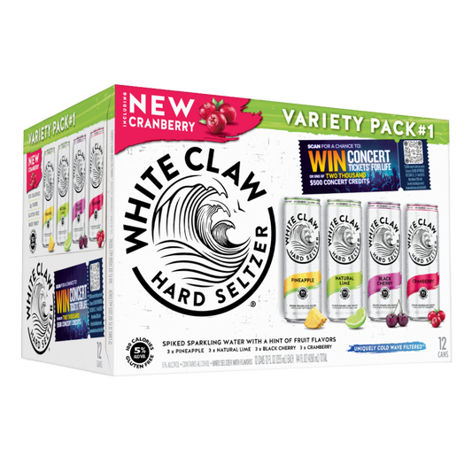 Buy White Claw Hard Seltzer Variety Pack #1 12-Pack 12 oz Slim Cans - Holiday House Liquor 