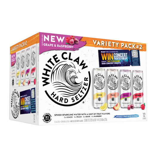 BuyWhite Claw Hard Seltzer Variety Pack #2 12-Pack 12 oz Slim Cans - Holiday House Liquor 