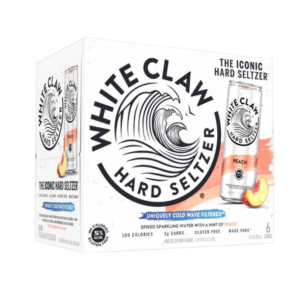 Buy White Claw Peach Hard Seltzer - Holiday House Liquor 
