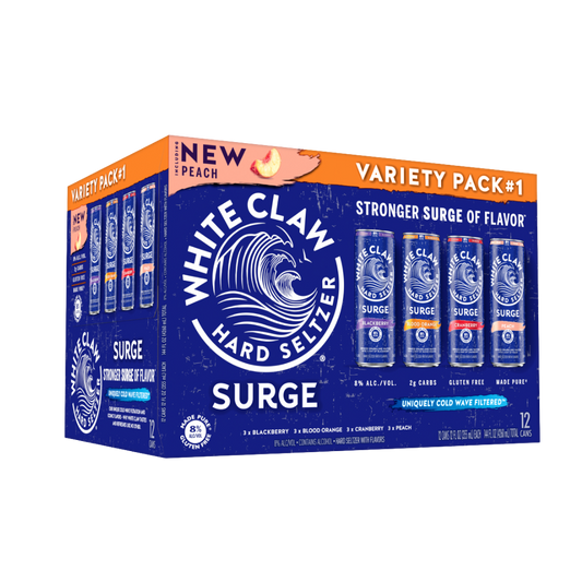 Buy White Claw Surge Hard Seltzer Variety Pack #1 12-Pack 12 oz Cans - Holiday House Liquor 