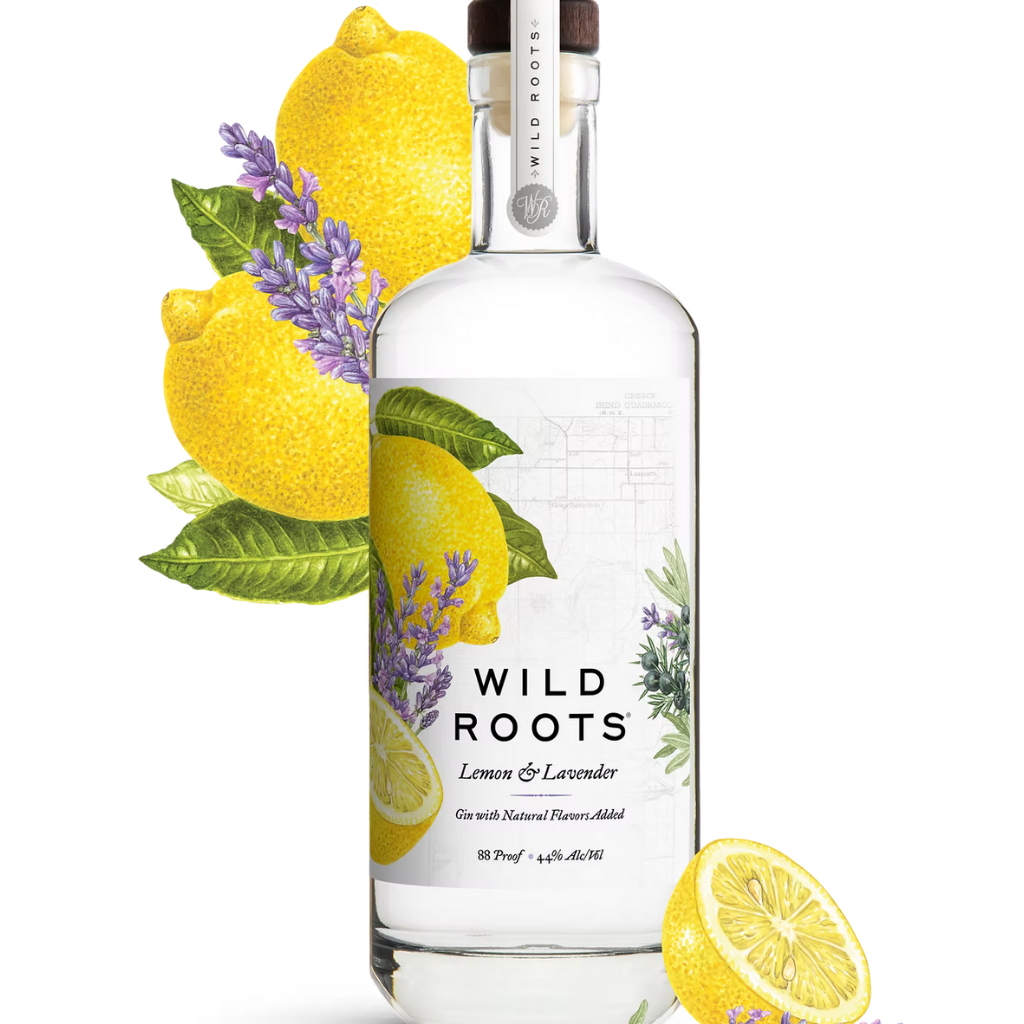 Wild Roots Lemon & Lavender Gin 750ml bottle
