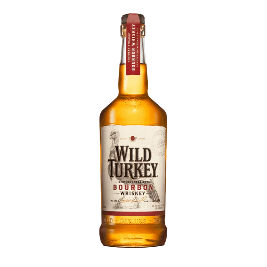 Wild Turkey 81 Proof Kentucky Straight Bourbon Whiskey bottle with classic label