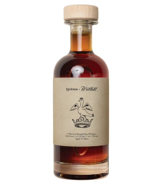 Wolves x Willett 10 Year Straight Rye Whiskey 750mL