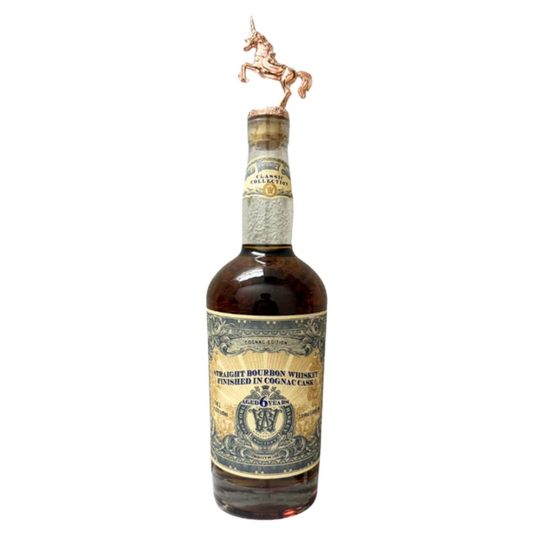 World Whiskey Society 6 Year Bourbon Cognac Cask Finish bottle front view – premium limited edition small batch bourbon whiskey