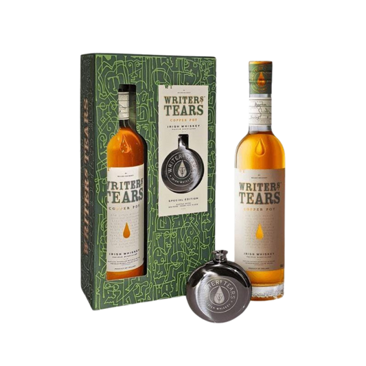 Buy Writers Tears Blended Irish Whiskey Copper Pot 80 W/ Flask 750ML - Holiday House Liquor 