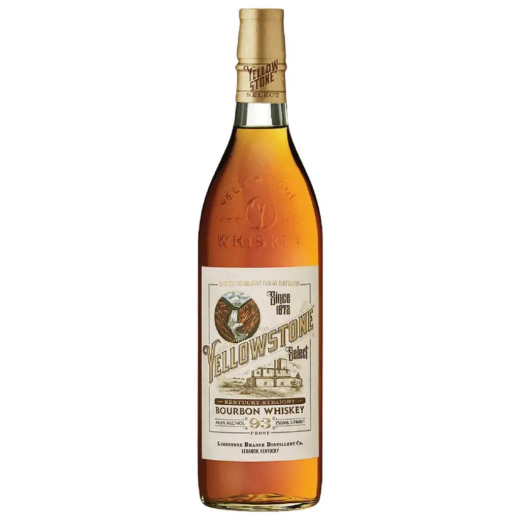 Yellowstone Select Kentucky Straight Bourbon Whiskey 750ML bottle with amber liquid and classic label